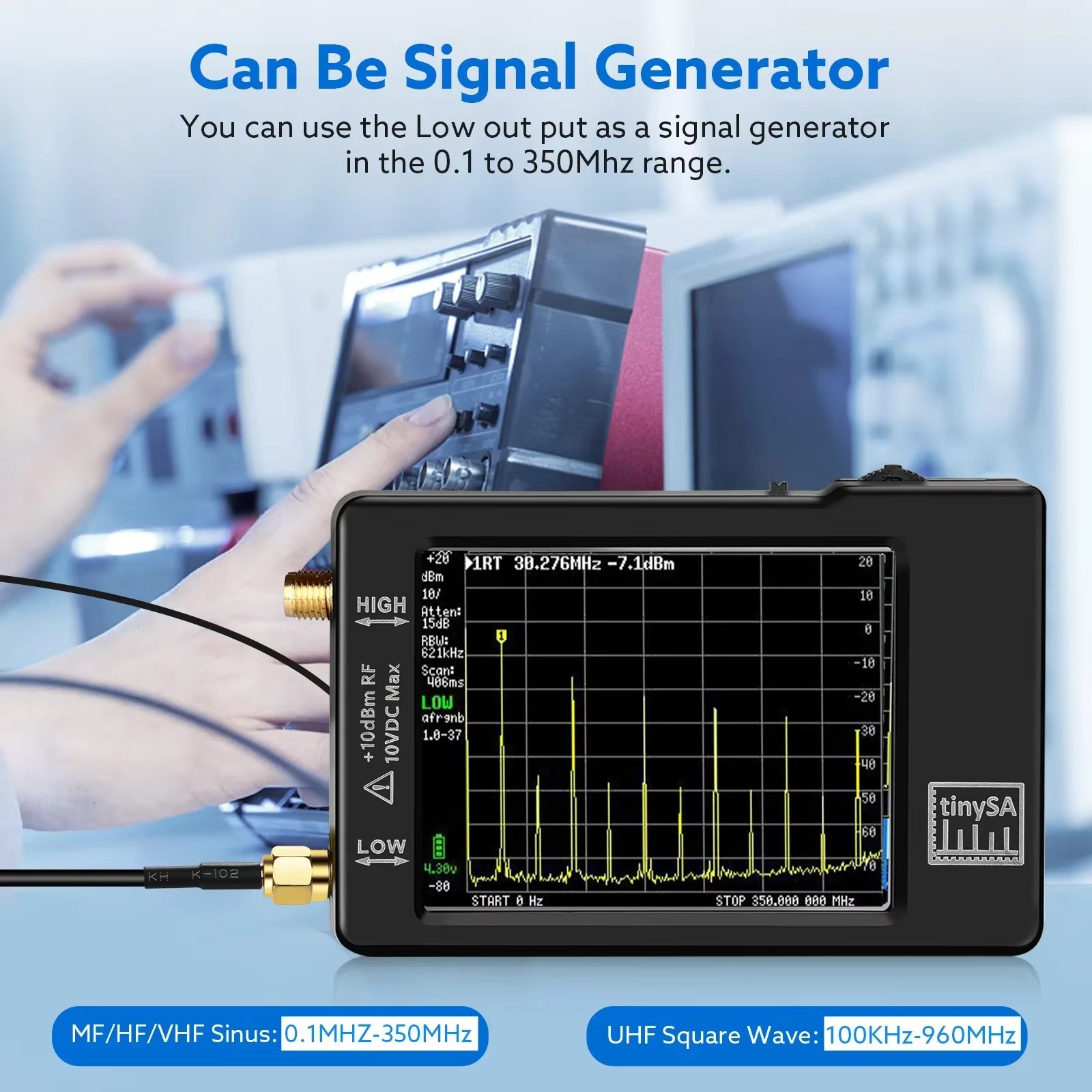 Upgraded Tiny Spectrum Analyze - Signal Generator Spectrum Analyzer recension och pris