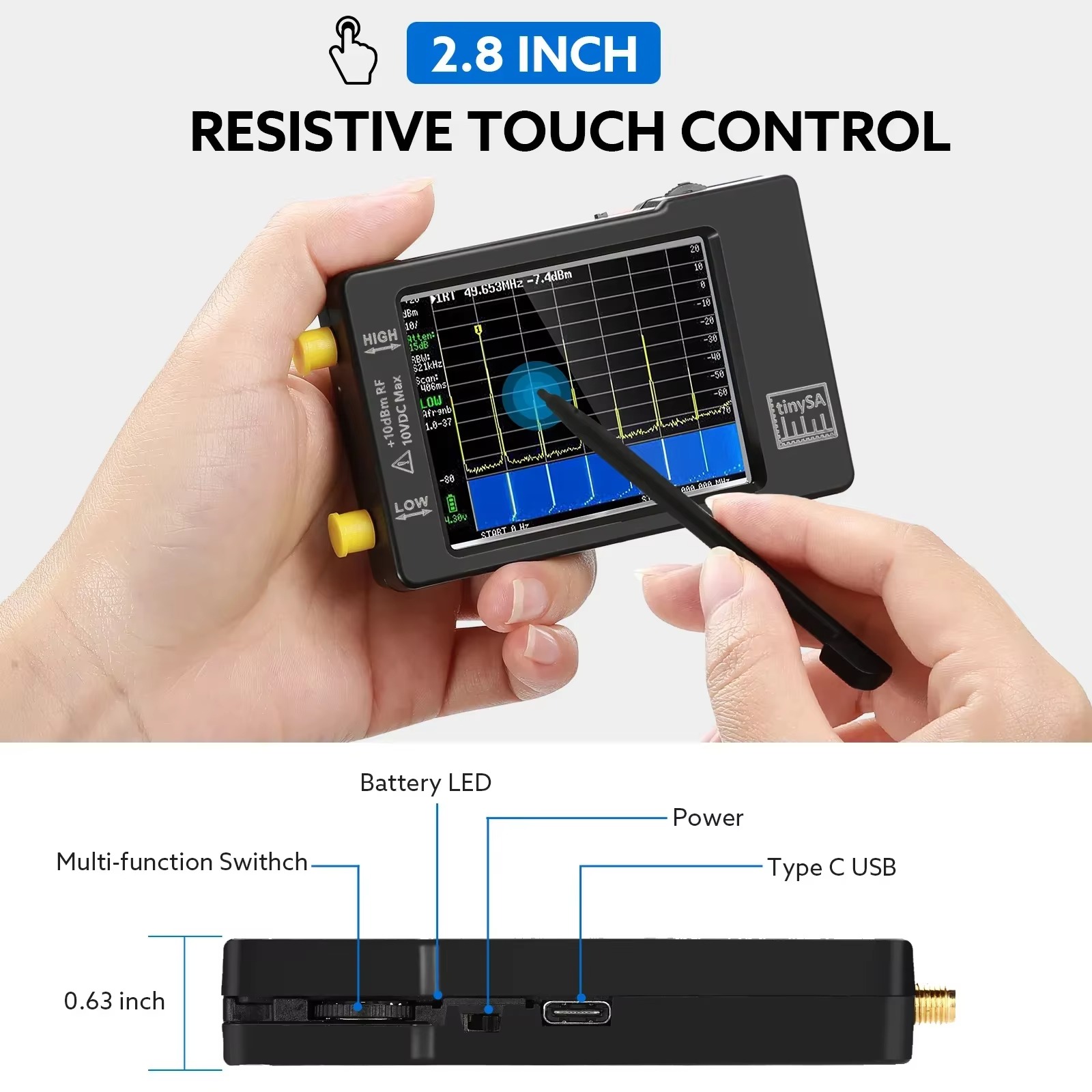 Upgraded Tiny Spectrum Analyze - Signal Generator Spectrum Analyzer recension och pris