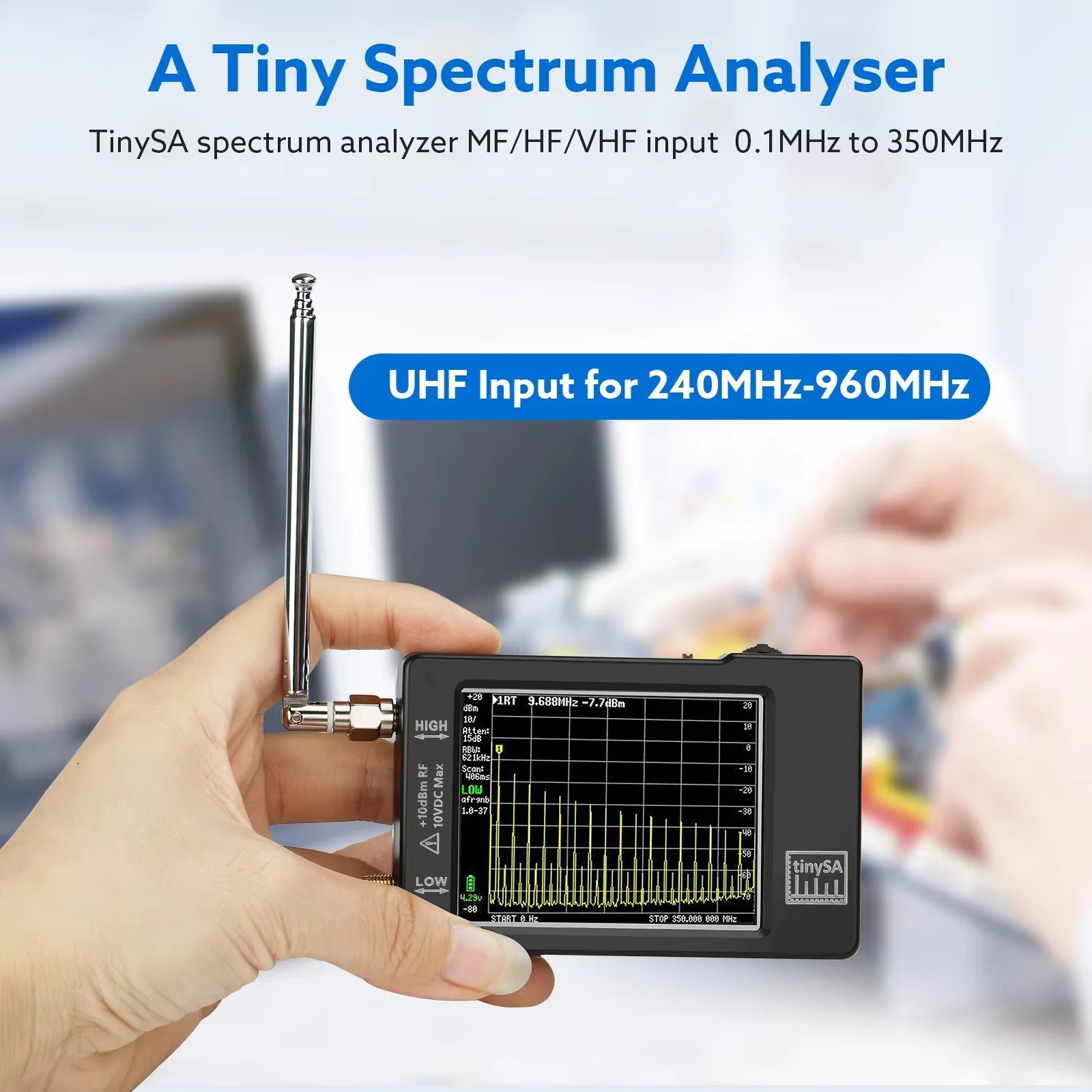 Upgraded Tiny Spectrum Analyze - Signal Generator Spectrum Analyzer recension och pris